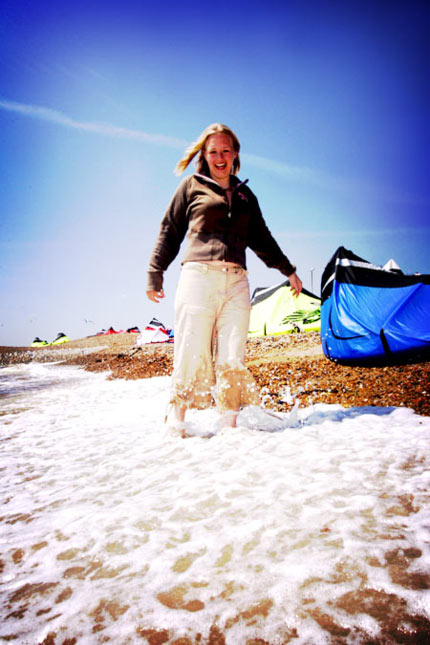 annalise stood on the beach